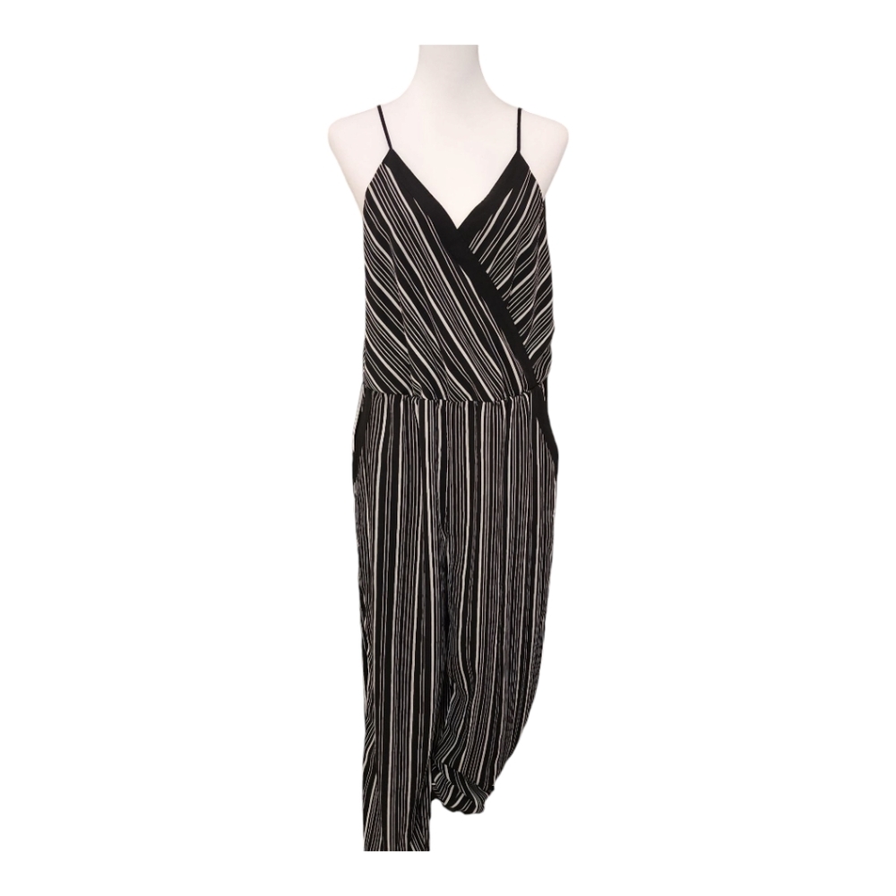 BAR III STRIPED JOGGER JUMPSUIT, EUC SIZE XL
